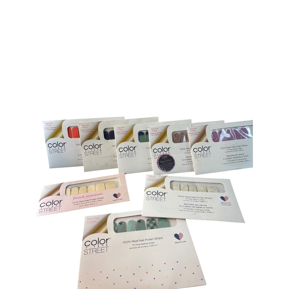 Color Street Nail Polish Strips Bundle 8 Packs